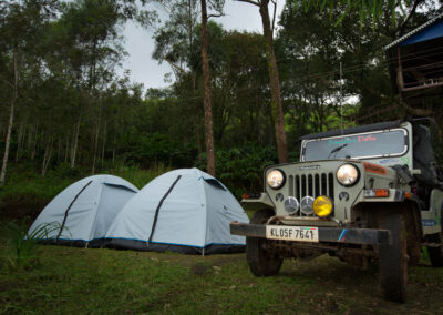 Tent and Jeep